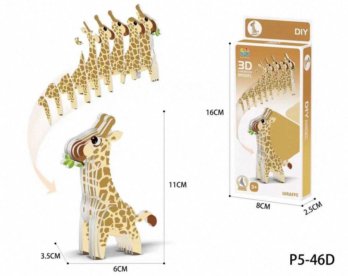 3D-Puzzle verschiedene Tiermotive