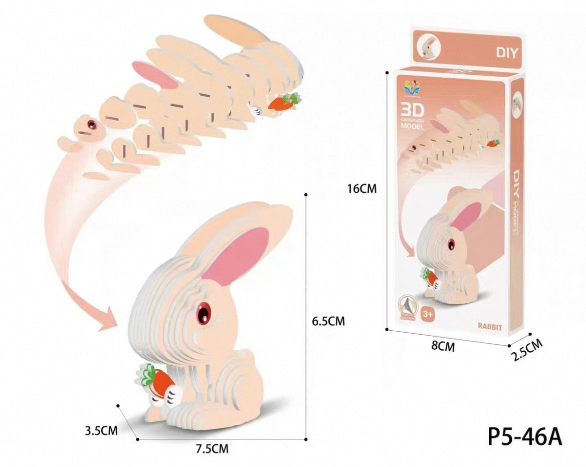3D-Puzzle verschiedene Tiermotive