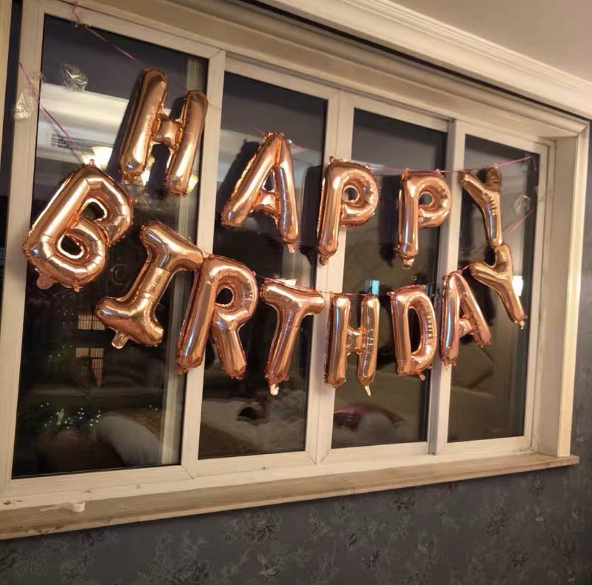 Happy Birthday Folienballon Set – 13 Buchstaben Ballons zum Aufblasen (Geburtstagsdeko)