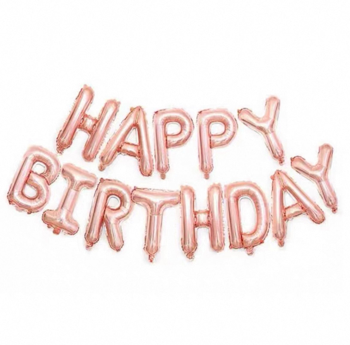 Happy Birthday Folienballon Set – 13 Buchstaben Ballons zum Aufblasen (Geburtstagsdeko)